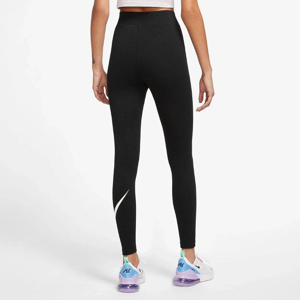 Nike Sportswear Classics Women's Black Graphic HW Leggings NWT - Picture 3 of 4